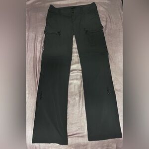 Prana Pants - Women’s Lightweight Straight Leg Outdoors Zip Off Legs Hiking Gray